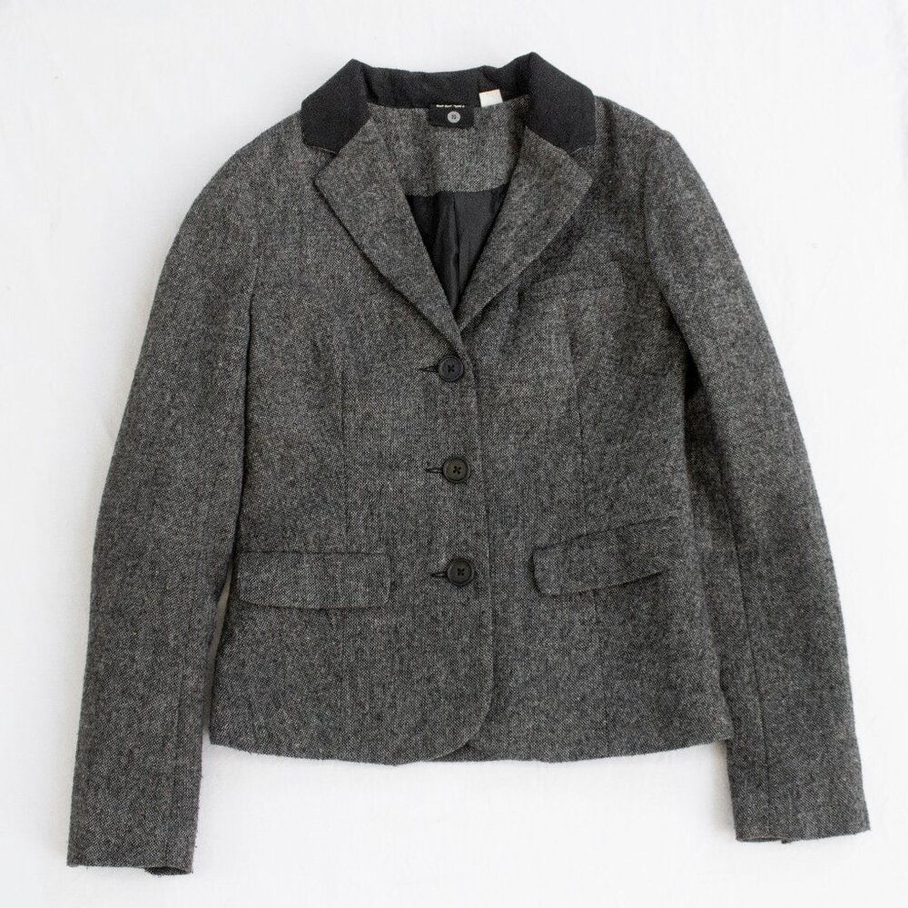 BDG Women's Blazer - Gray Tweed